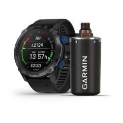 Garmin Smartwatch Descent Mk2i, Bluetooth, Android/iOS, Negro - Resistente al Agua, Incluye un Transmisor de Buceo 