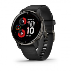 Garmin Smartwatch Venu 2 Plus, GPS, Touch, Bluetooth, Android/iOS, Negro - Resistente al Agua 