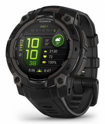 Garmin Smartwatch Instinct 3, AMOLED, Android/iOS, Negro - Resistente al Agua/Polvo/Golpes  