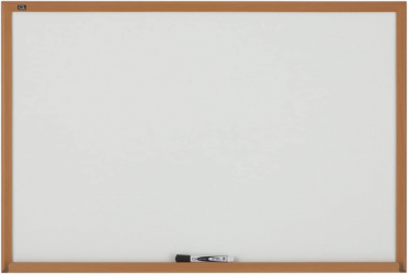 GBC Pizarrón para Borrado en Seco, 60x90cm, Marco en Color Café 