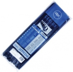 GBC Gusano Cerlox 3/4'', Paquete de 25 Piezas, hasta 140 Hojas, Negro 