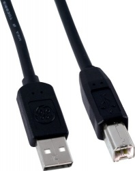 General Electric Cable USB A Macho - USB B Macho, 2 Metros, Negro 