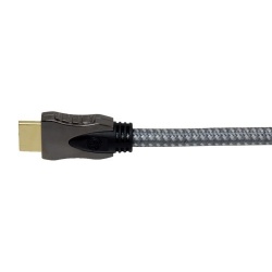 General Electric Cable HDMI Macho - HDMI Macho, 10.2 Gbit/s, 2.4 Metros, Negro/Gris 