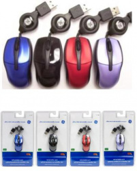 Mini Mouse General Electric Óptico V Colores 98, Alámbrico, USB, Rojo 