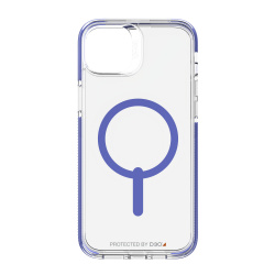 Gear4 Funda Santa Cruz Snap con MagSafe para iPhone 14 Plus, Transparente/Morada 