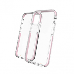 Gear4 Funda Piccadilly para iPhone 12 Mini, Transparente/Rosa 