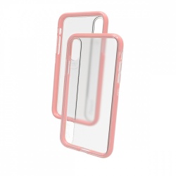 Gear4 Funda de Policarbonato PTU Windsor para iPhone X, Oro/Rosa 