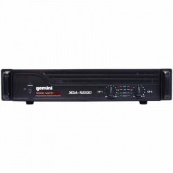 Gemini Amplificador XGA-5000, 2.0 Canales, 400W, XLR, Negro 