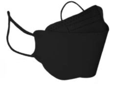 Cubrebocas KF94, Negro, 1 Pieza 