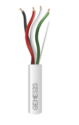 Genesis Bobina de Cable para Alarma 2115-1101/1000, 4 Conductores, 18 AWG, 305 Metros, 1 Pieza 