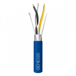 Genesis Bobina de Cable Blindado, 304.8 Metros, Azul 