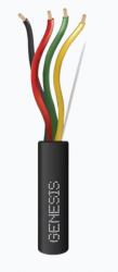 Genesis Bobina de Cable para Alarma 4157-1008, 4 Conductores, 18 AWG, 305 Metros, 1 Pieza 