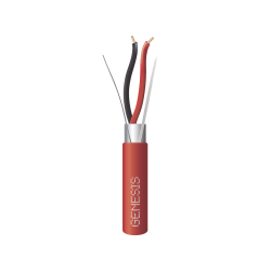 Genesis Bobina de Cable para Alarma 4402-1104, 2 Conductores, 18 AWG, 305 Metros, 1 Pieza 