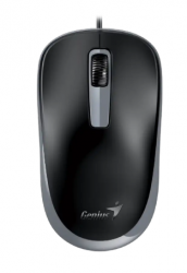 Mouse Ergonómico Genius DX-125S, Alámbrico, Óptico, 1.200DPI, USB-A, Negro 