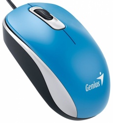 Mouse Genius Óptico DX-110, Alámbrico, USB, 1000DPI, Azul 