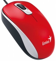 Mouse Genius Óptico DX-110, Alámbrico, USB, 1000DPI, Rojo 