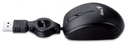 Mouse Genius Óptico Micro Traveler V2, Alámbrico, USB, 1000DPI, Negro 