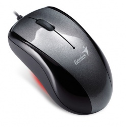 Mouse Genius Óptico Navigator 320, 1200DPI, USB, Negro/Plata 