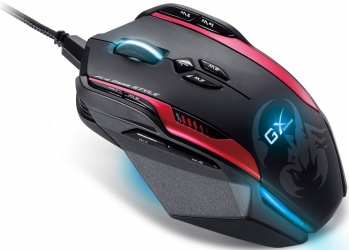 Mouse Gamer Genius Láser Gila, Alámbrico, USB, 8200DPI, Negro/Rojo 
