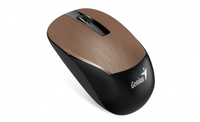 Mouse Genius BlueEye NX-7015, Inalámbrico, USB, 1200DPI, Negro/Cobre 