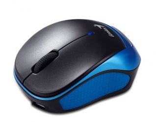 Mouse Genius Óptico Micro Traveler 9000R, Inalámbrico, USB, 1200DPI, Negro/Azul 