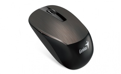 Mouse Genius BlueEye NX-7015, Inalámbrico, 1200DPI, Negro/Marrón 