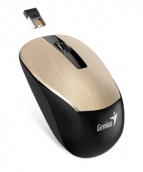 Mouse Genius BlueEye NX-7015, Inalámbrico, 1200DPI, USB, Dorado 