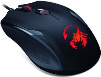 Mouse Gamer Genius Óptico AMMOX X1-400, Alámbrico, USB, 3200DPI, Negro/Rojo 