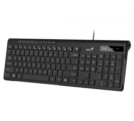 Teclado Genius SlimStar 230II, Alámbrico, USB, Negro, Español 