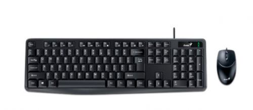 Kit de Teclado y Mouse Genius KM-170, Alámbrico, USB, Negro, Español 