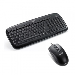 Kit de Teclado y Mouse Genius incluye SlimStar C110 + NetScroll 200, Negro 