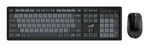 Kit de Teclado y Mouse Genius KM-8200, Inalámbrico, RF Inalámbrico, Negro, Inglés 