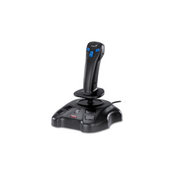 Genius Joystick MaxFighter F-17, PC, Alámbrico, Negro 