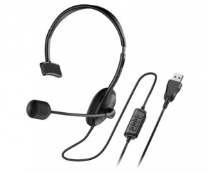 Genius Monoaural HS-100U, Alámbrico, USB  