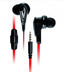 Genius Gaming Audífonos Intrauditivos ZABIUS M HS-G250, Alámbrico, 1.2 Metros, Negro/Rojo 