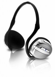 Genius Audífonos con Micrófono BT-02N, Bluetooth Inalámbrico, Plata 