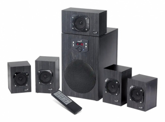 Genius Kit Bocinas para Sonido Envolvente SW-HF5.1 4500 II, Alámbrico, 125W RMS, 6 Piezas  