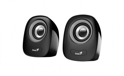 Genius Bocina SP-Q160, Alámbrico, 6W RMS, USB-A, Negro/Gris 