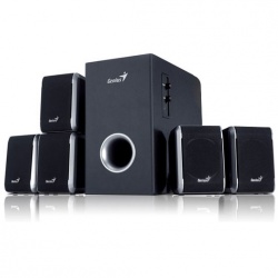 Genius Bocinas con Subwoofer SW-5.1 3005, 75W, 5.1, Negro 