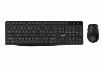 Kit de Teclado y Mouse Genius KM-8206S, Inalámbrico, USB, Negro, Español  