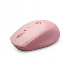 Mouse Ergonómico Getttech GAC-24404, Inalámbrico, Óptico, 1.600DPI, RF Inalámbrico, Rosa 
