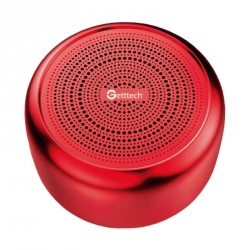 Getttech Bocina Portátil Melodic, Bluetooth, Inalámbrico, 3W, Rojo 