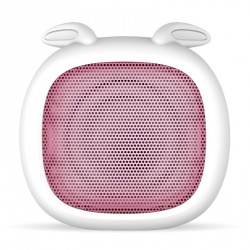 Getttech Bocina Portatil Little Rabbit, Bluetooth, Inalámbrico, 3W RMS, Blanco 