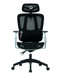 Getttech Silla Gamer GAR-ERGME-G1, hasta 120kg, Negro/Gris 