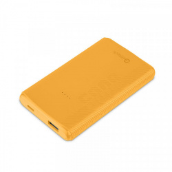 Cargador Portátil Getttech Power Bank GBN-E5KCS-01, 5000mAh, Amarillo  