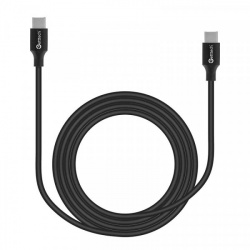 Getttech Cable USB-C Macho - USB-C Macho, 2 Metros, Negro 