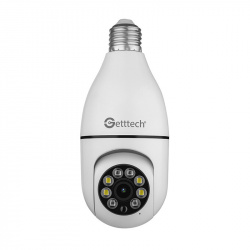 Getttech Cámara de Seguridad IP Smart WiFi Domo para Interiores GEC-WBUB2, Inalámbrico, 1920x1080 Full HD, Día/Noche  