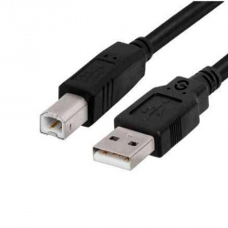 Getttech Cable USB A Macho - USB B Macho, 1.5 Metros, Negro 
