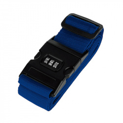 Getttech Candado de Combinación de Nylon para Maletas, Azul/Negro 