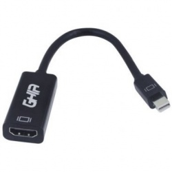 Ghia Adaptador Mini DisplayPort Macho - HDMI Hembra, Negro 